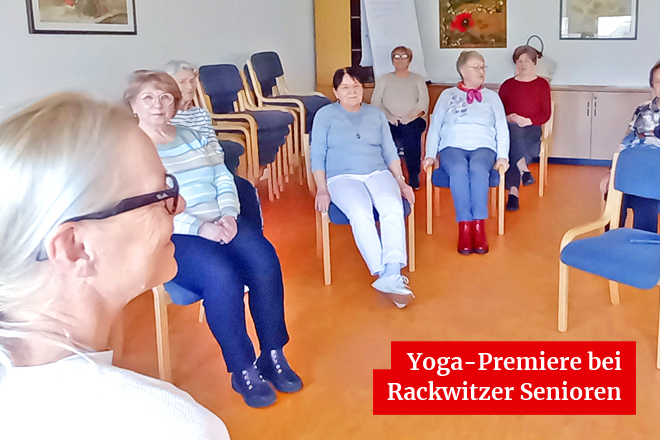Yoga-Premiere bei Rackwitzer Senioren