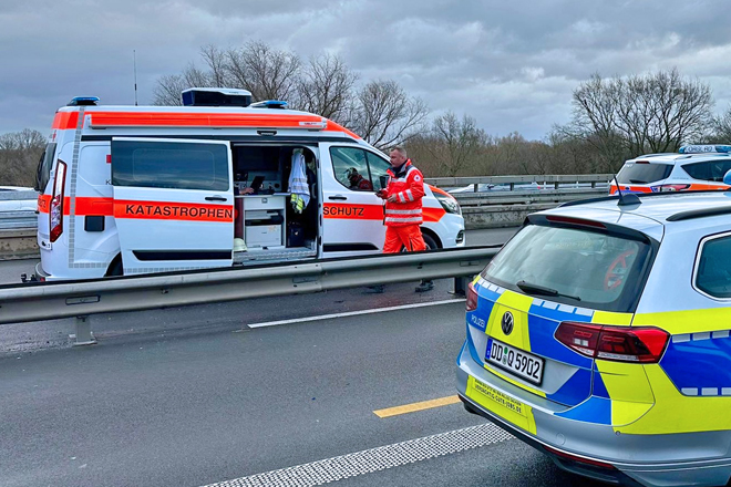 Evakuierung und Betreuung von Bus-Passagieren