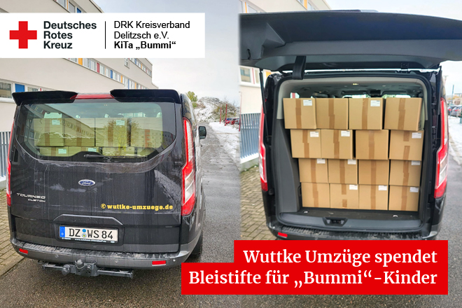 Bleistiftspende für „Bummi“-Kinder